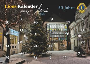 Motiv des Lions Kalender zum Advent 2026